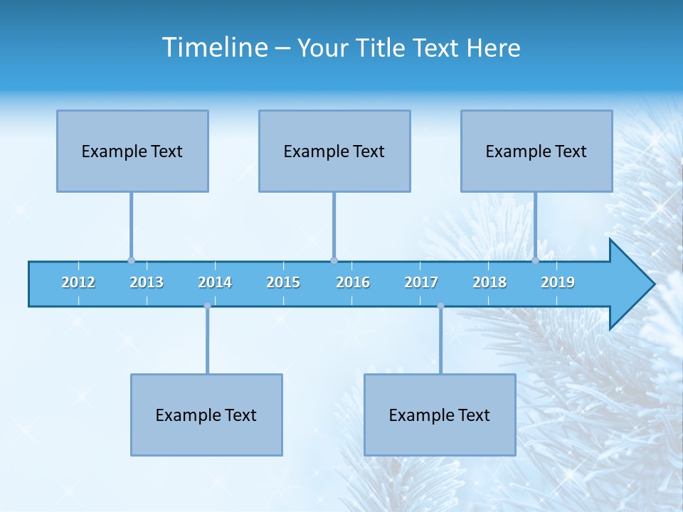 Snow Natural Twig PowerPoint Template