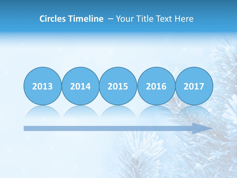 Snow Natural Twig PowerPoint Template