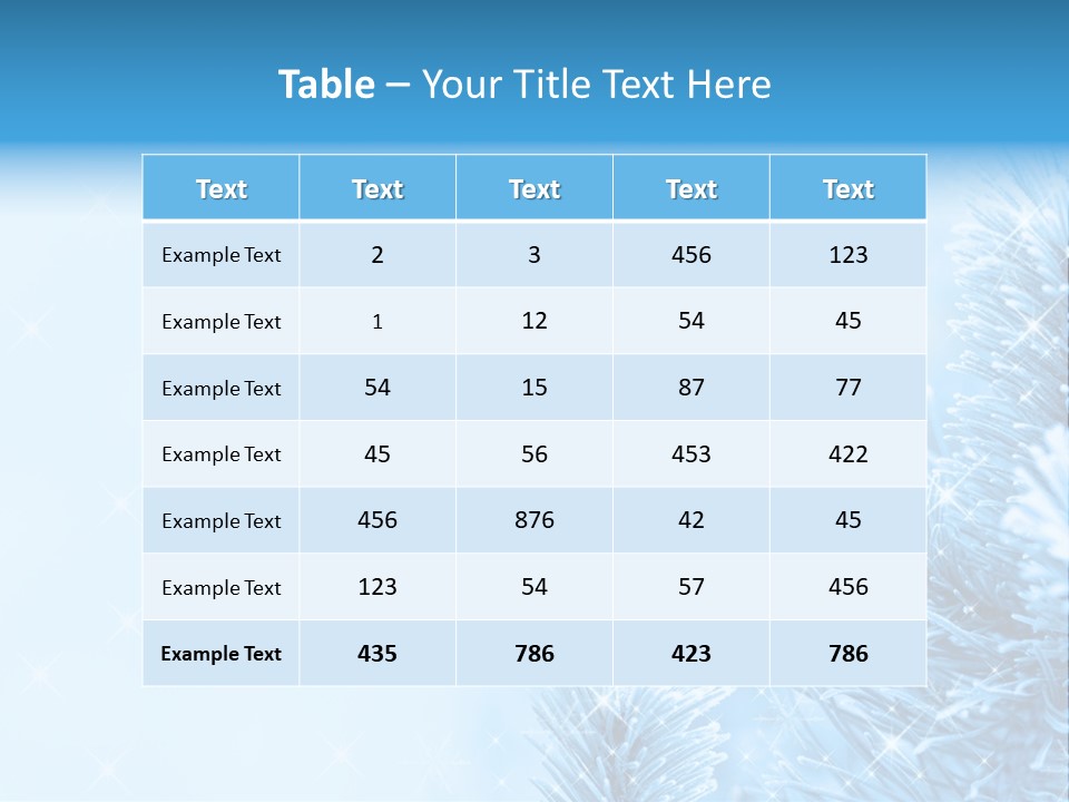 Snow Natural Twig PowerPoint Template