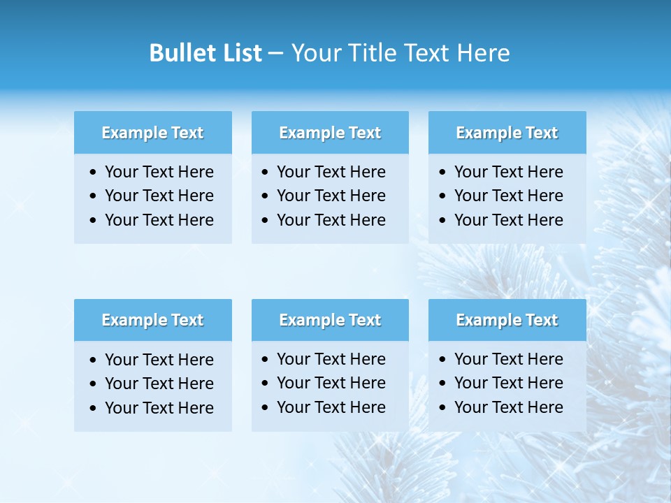 Snow Natural Twig PowerPoint Template