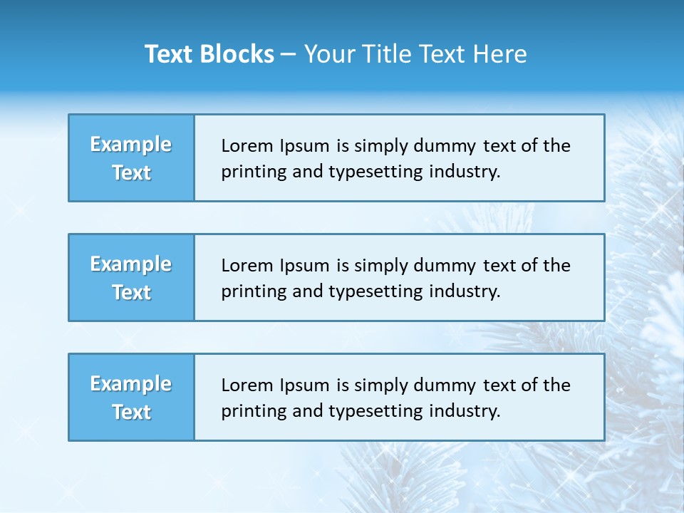 Snow Natural Twig PowerPoint Template