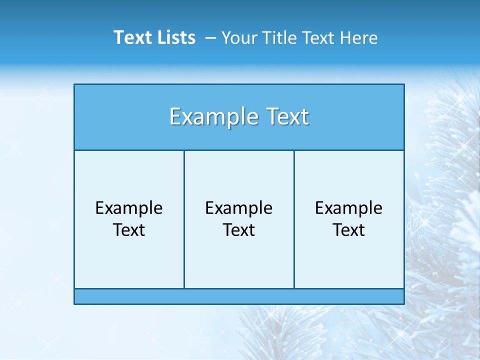 Snow Natural Twig PowerPoint Template