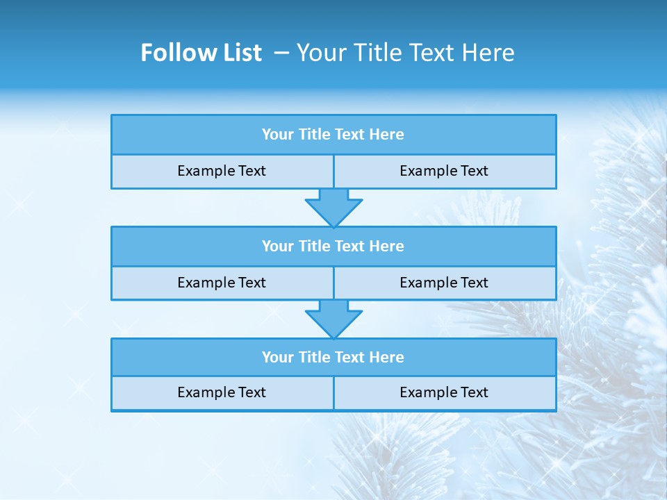 Snow Natural Twig PowerPoint Template