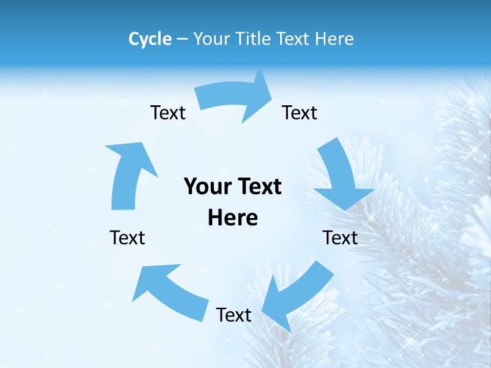 Snow Natural Twig PowerPoint Template