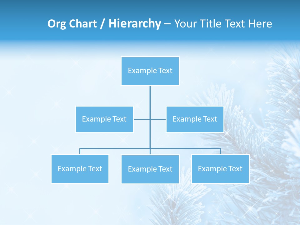 Snow Natural Twig PowerPoint Template