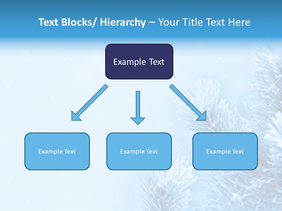 Snow Natural Twig PowerPoint Template