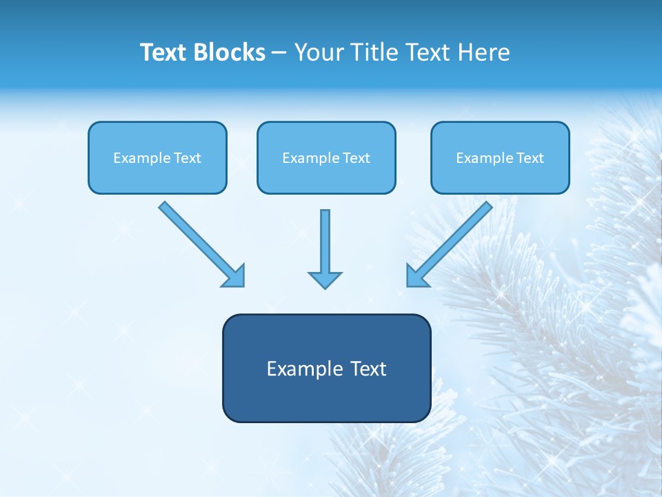 Snow Natural Twig PowerPoint Template