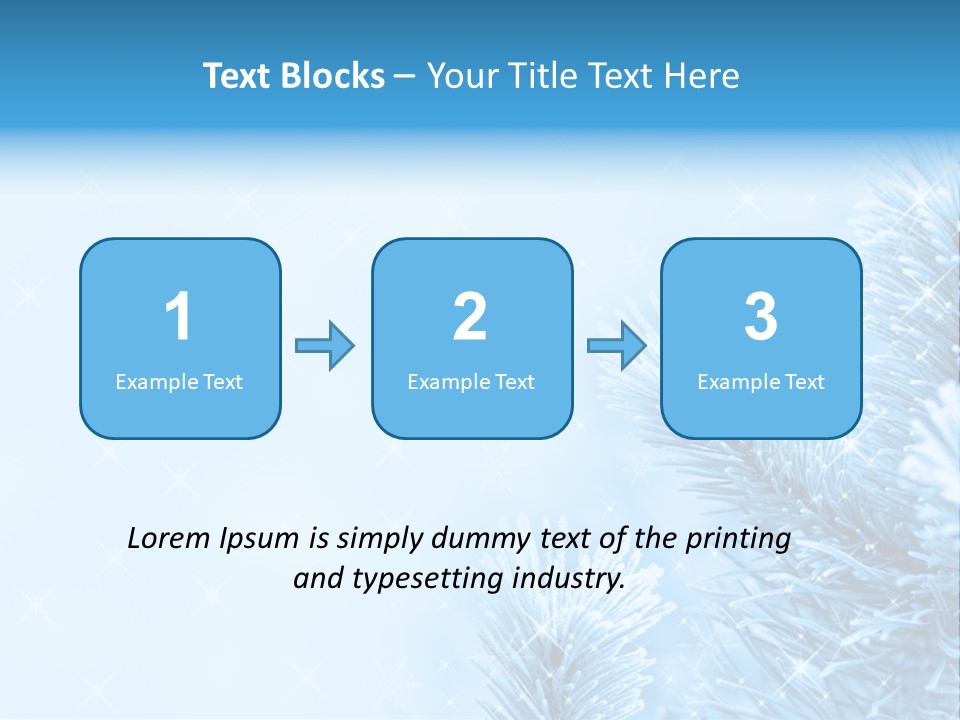 Snow Natural Twig PowerPoint Template