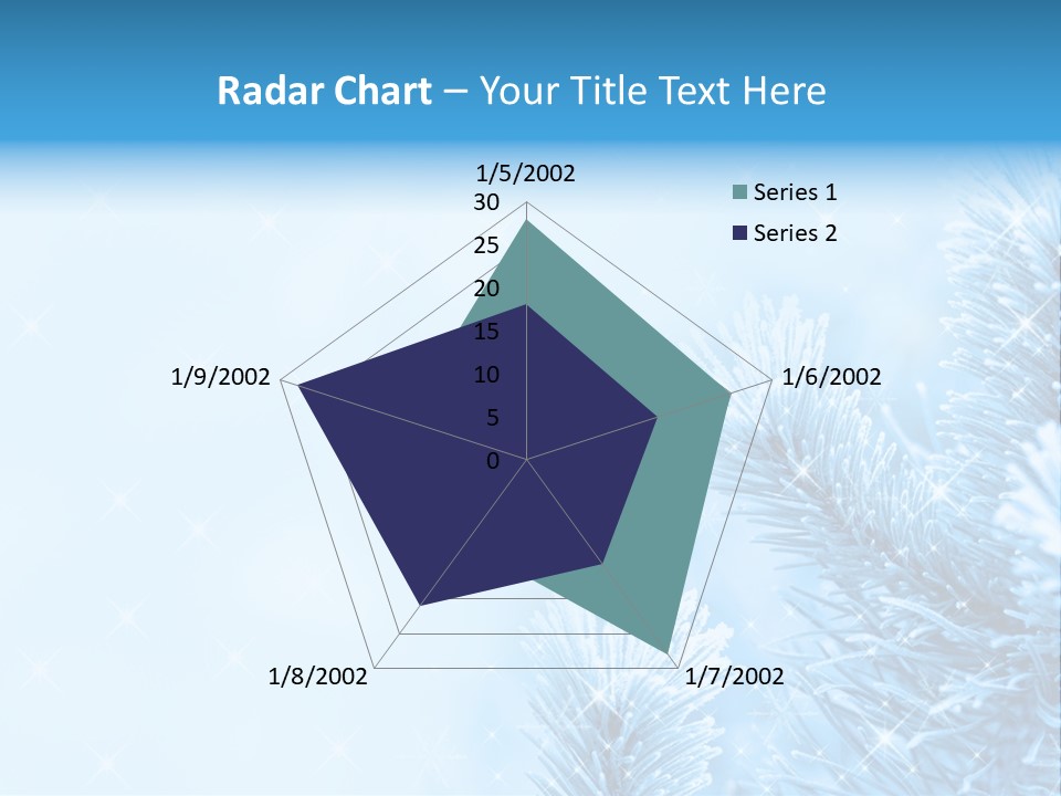 Snow Natural Twig PowerPoint Template