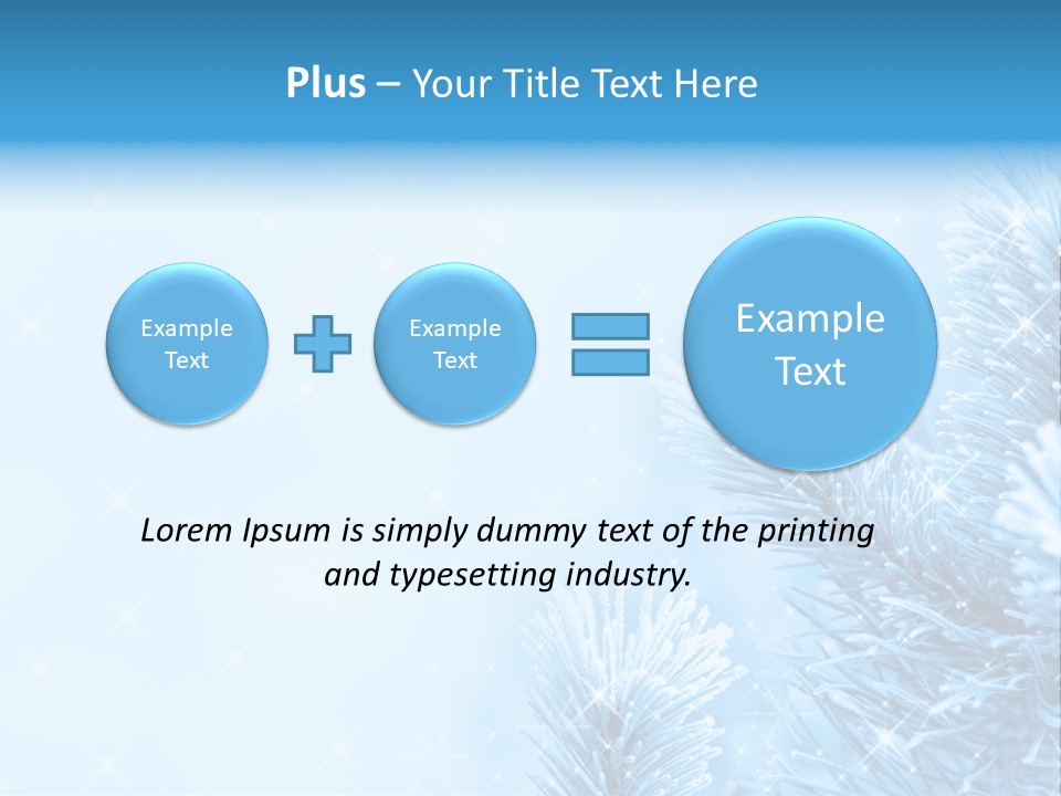 Snow Natural Twig PowerPoint Template