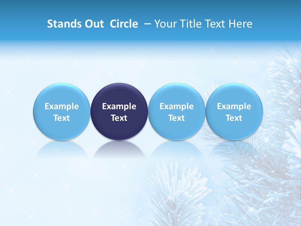 Snow Natural Twig PowerPoint Template