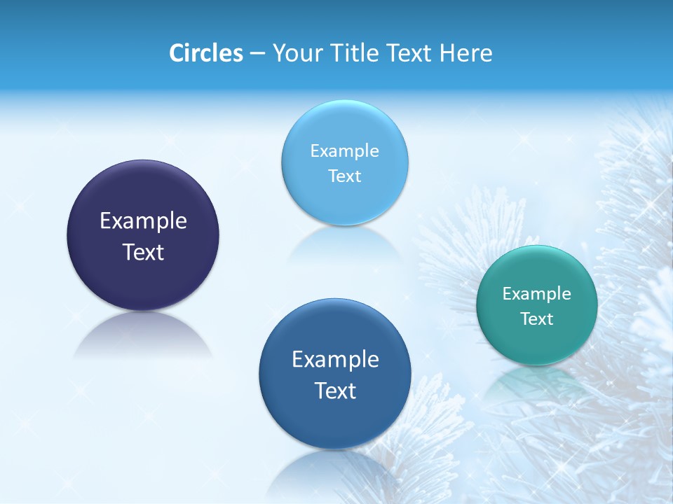 Snow Natural Twig PowerPoint Template