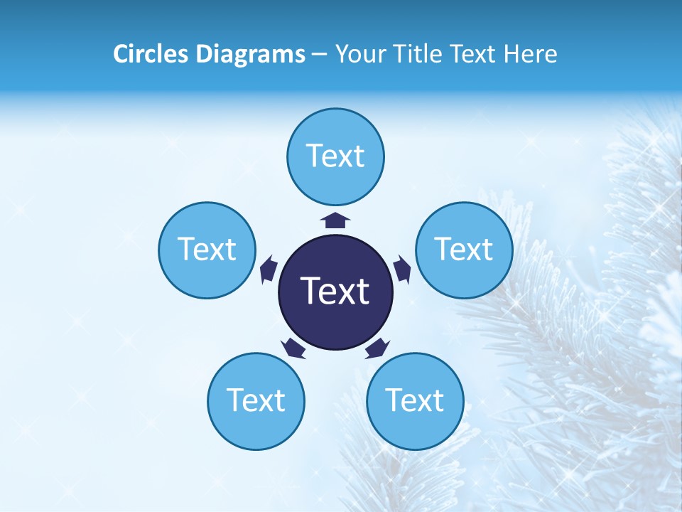 Snow Natural Twig PowerPoint Template