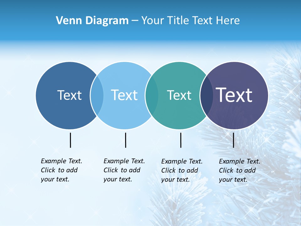 Snow Natural Twig PowerPoint Template