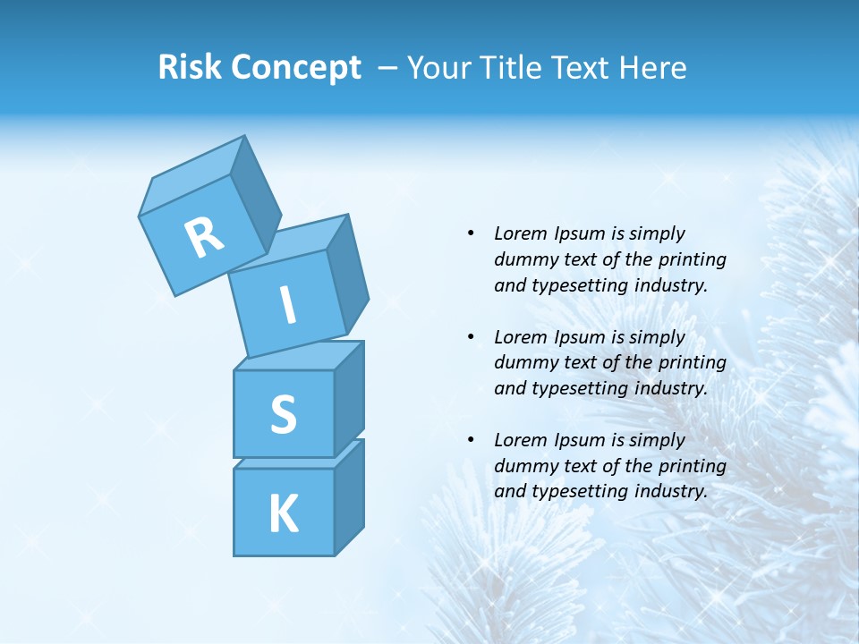 Snow Natural Twig PowerPoint Template