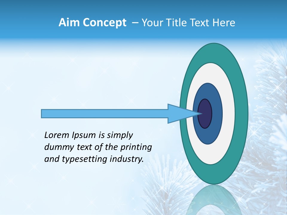 Snow Natural Twig PowerPoint Template