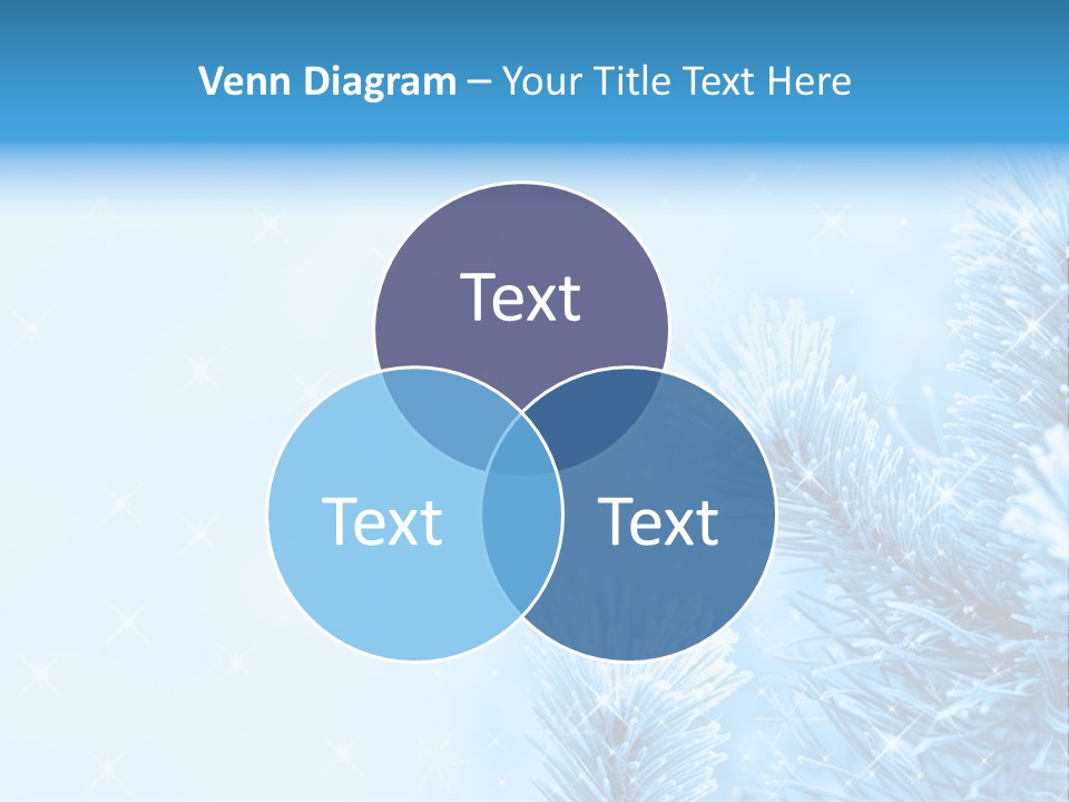 Snow Natural Twig PowerPoint Template