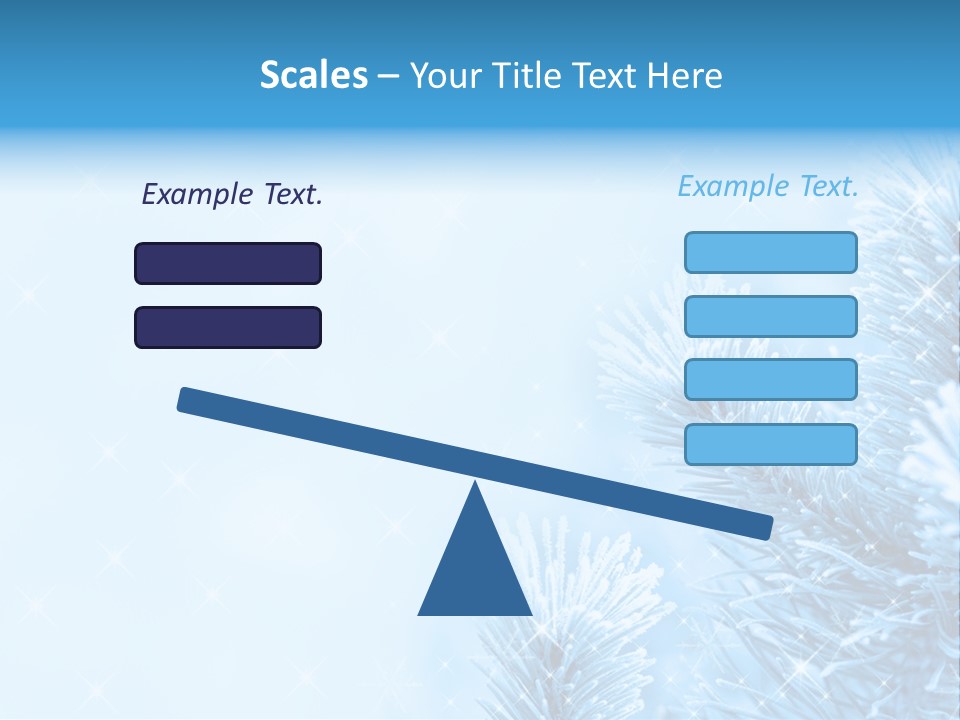 Snow Natural Twig PowerPoint Template