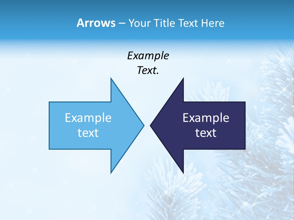 Snow Natural Twig PowerPoint Template
