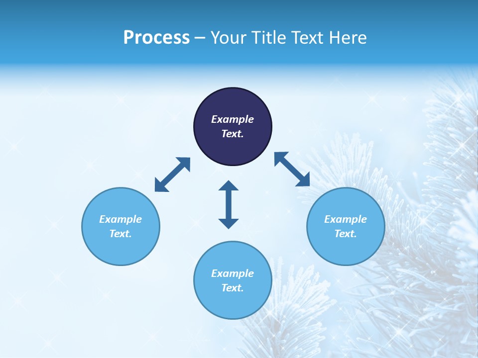 Snow Natural Twig PowerPoint Template