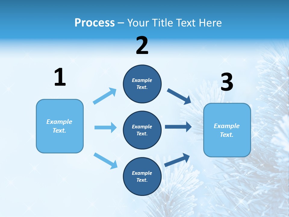 Snow Natural Twig PowerPoint Template