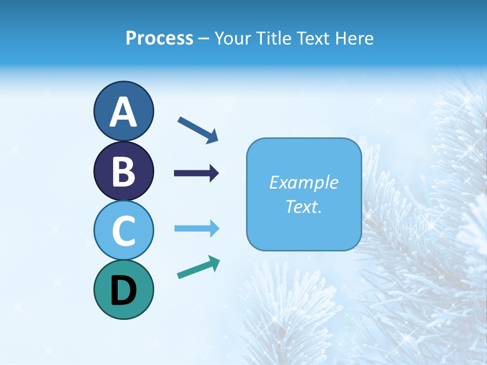 Snow Natural Twig PowerPoint Template