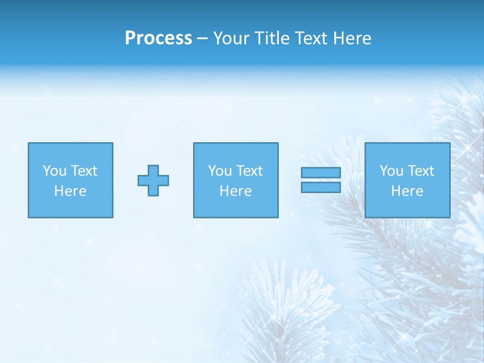Snow Natural Twig PowerPoint Template