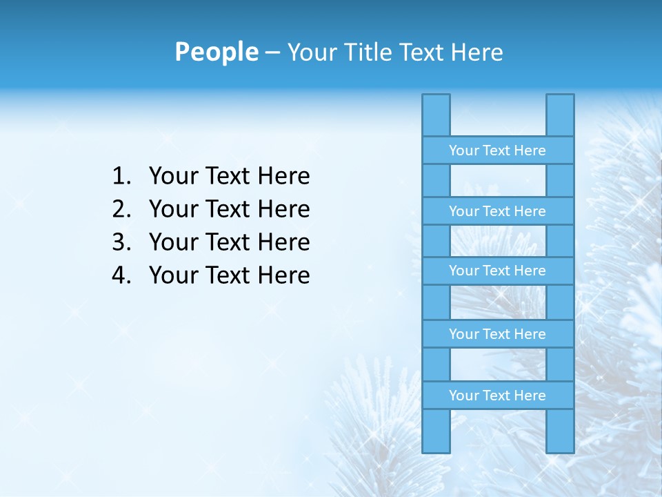 Snow Natural Twig PowerPoint Template