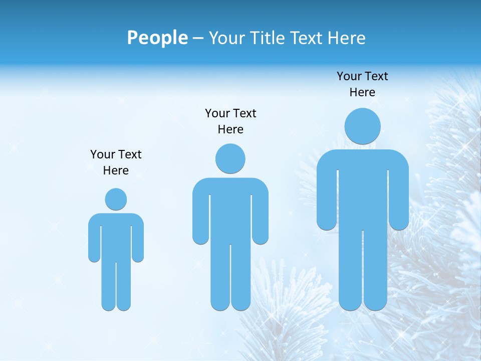 Snow Natural Twig PowerPoint Template