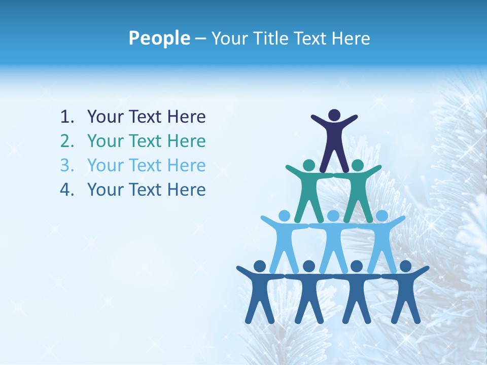 Snow Natural Twig PowerPoint Template