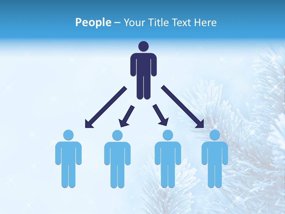 Snow Natural Twig PowerPoint Template