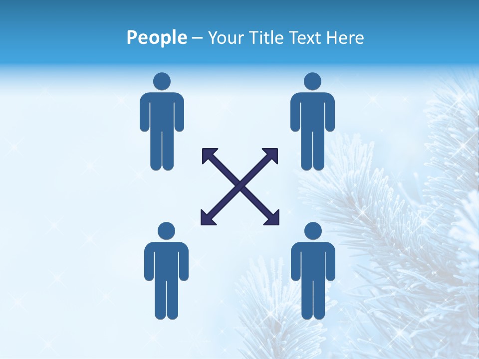 Snow Natural Twig PowerPoint Template