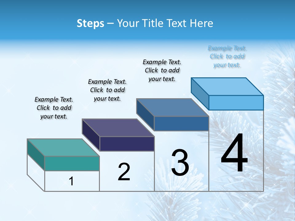 Snow Natural Twig PowerPoint Template