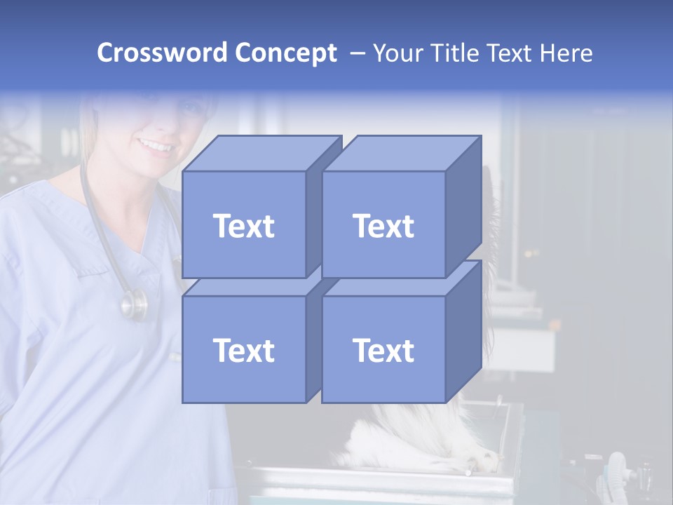 Lady Veterinarian Patient PowerPoint Template