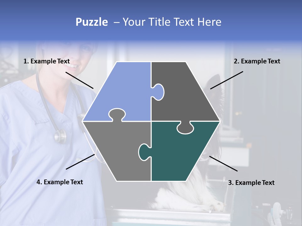 Lady Veterinarian Patient PowerPoint Template