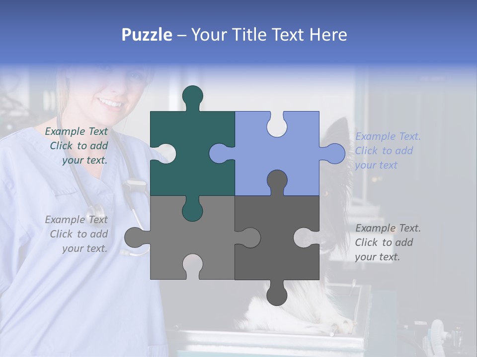 Lady Veterinarian Patient PowerPoint Template