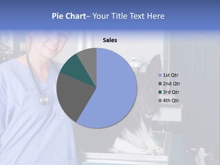 Lady Veterinarian Patient PowerPoint Template