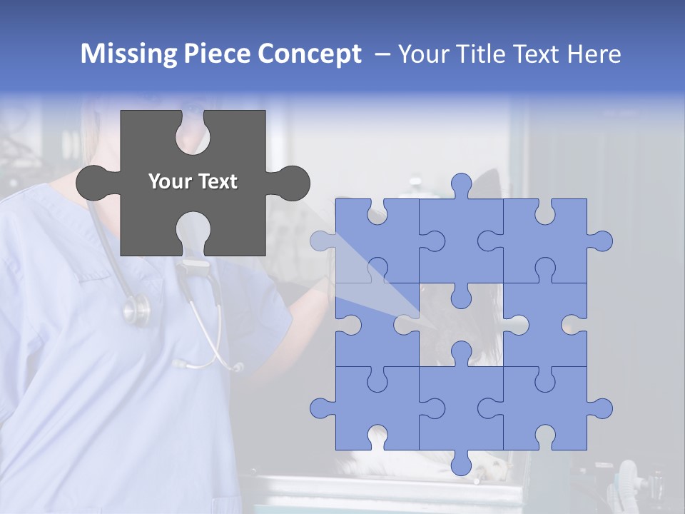 Lady Veterinarian Patient PowerPoint Template