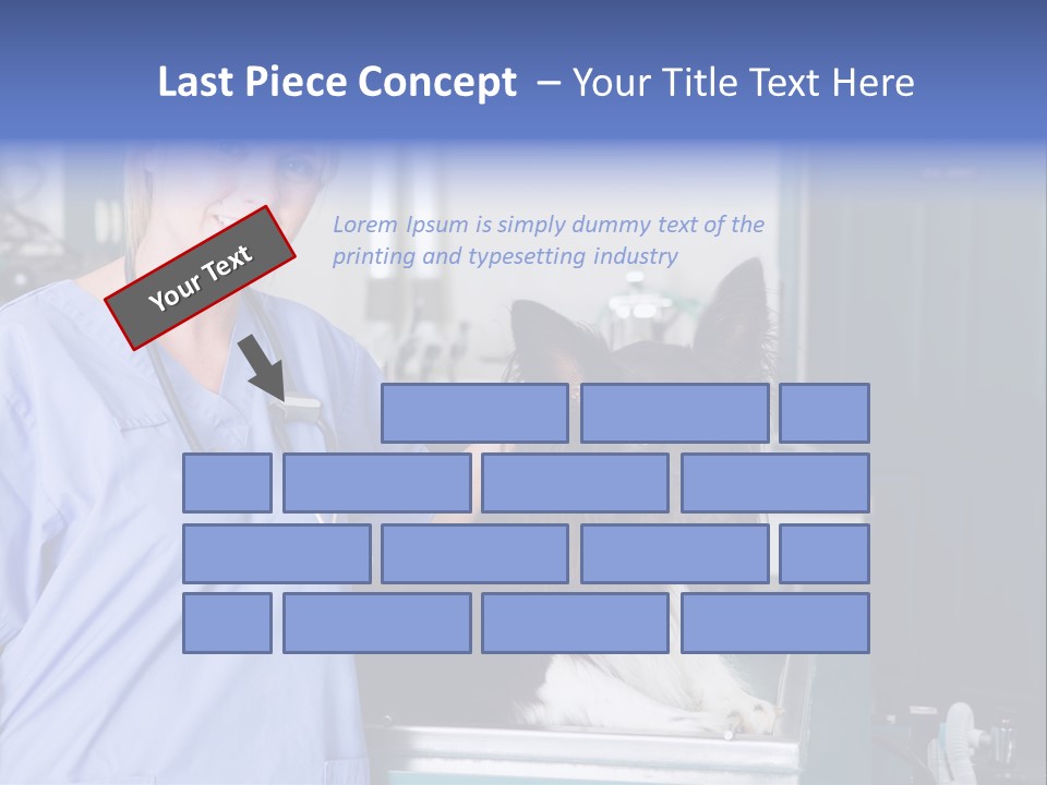 Lady Veterinarian Patient PowerPoint Template