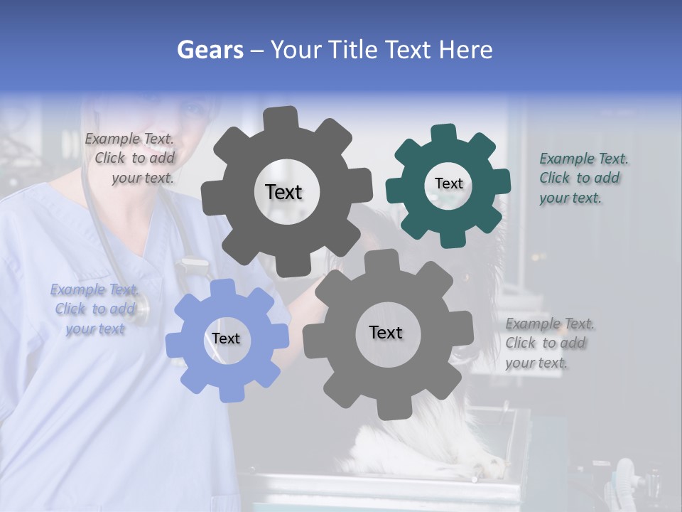 Lady Veterinarian Patient PowerPoint Template