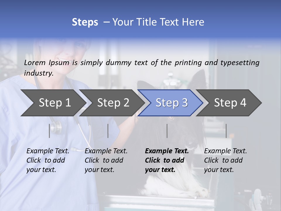 Lady Veterinarian Patient PowerPoint Template