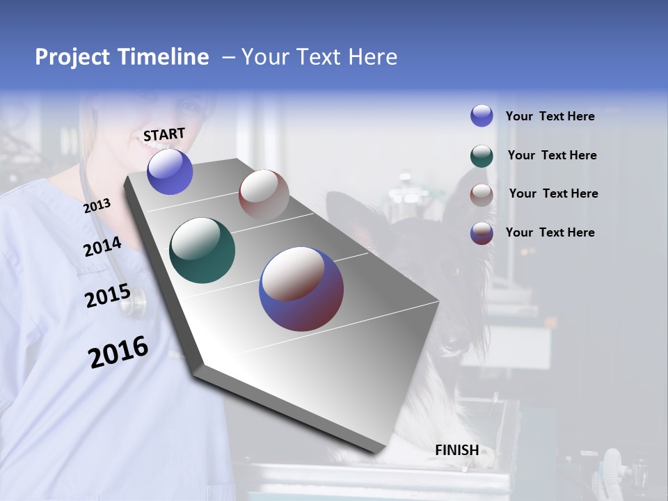 Lady Veterinarian Patient PowerPoint Template