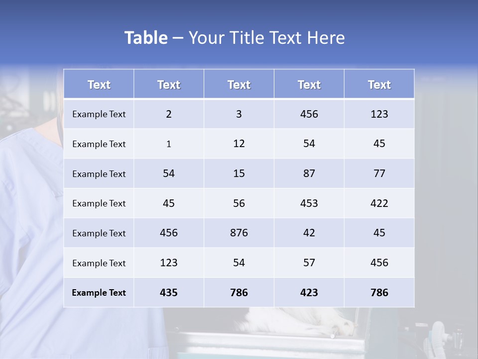 Lady Veterinarian Patient PowerPoint Template