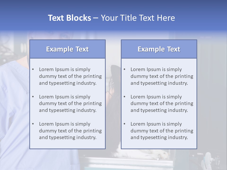 Lady Veterinarian Patient PowerPoint Template