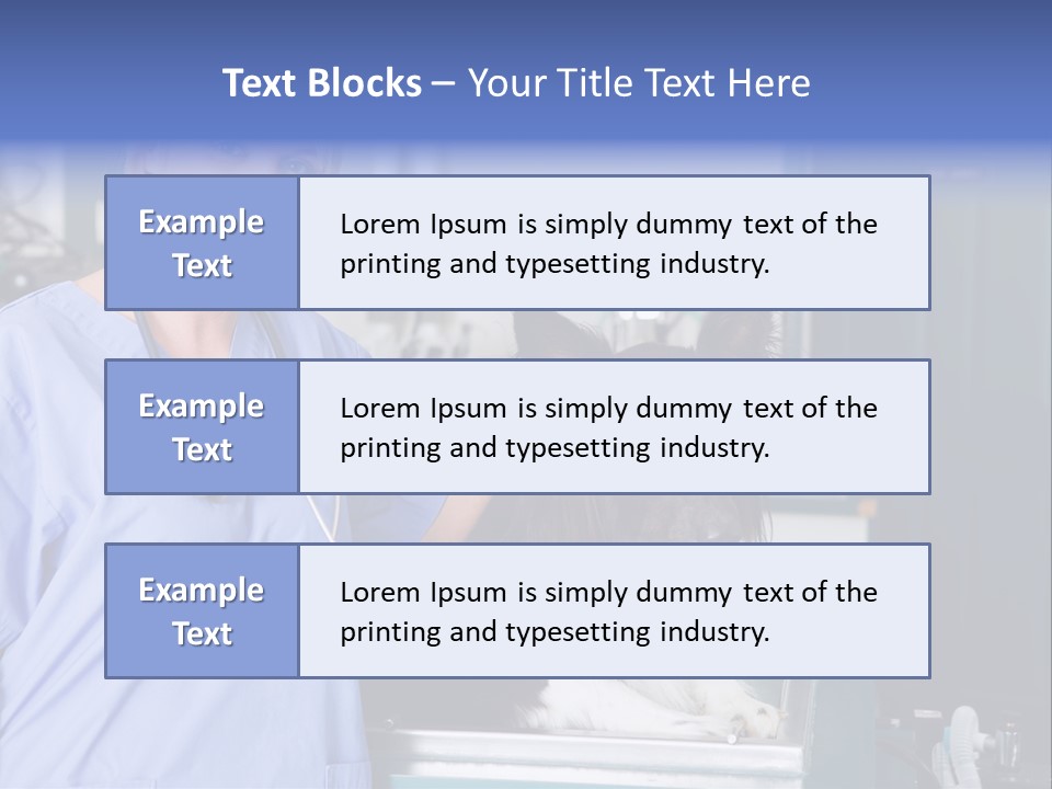 Lady Veterinarian Patient PowerPoint Template