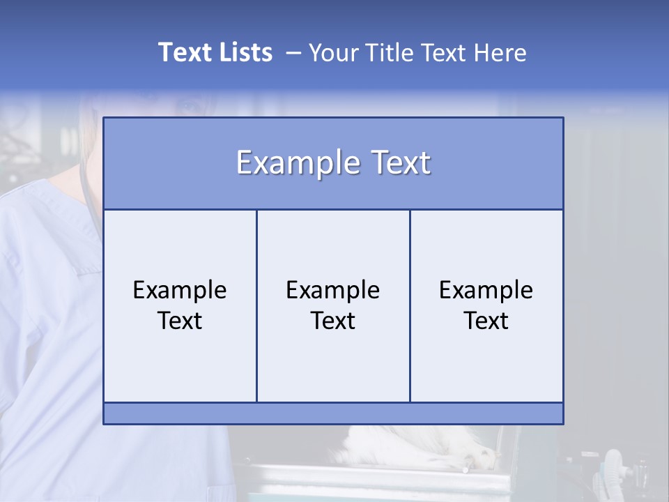 Lady Veterinarian Patient PowerPoint Template