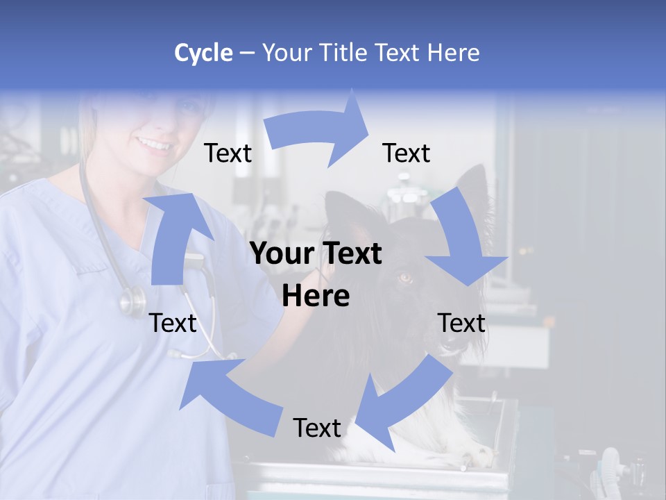 Lady Veterinarian Patient PowerPoint Template