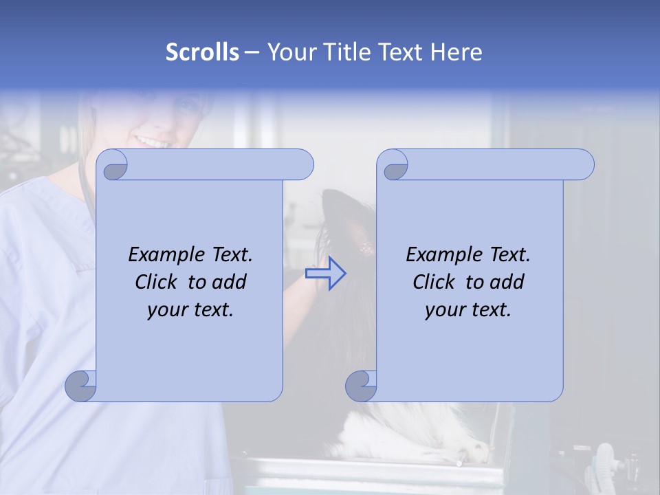 Lady Veterinarian Patient PowerPoint Template