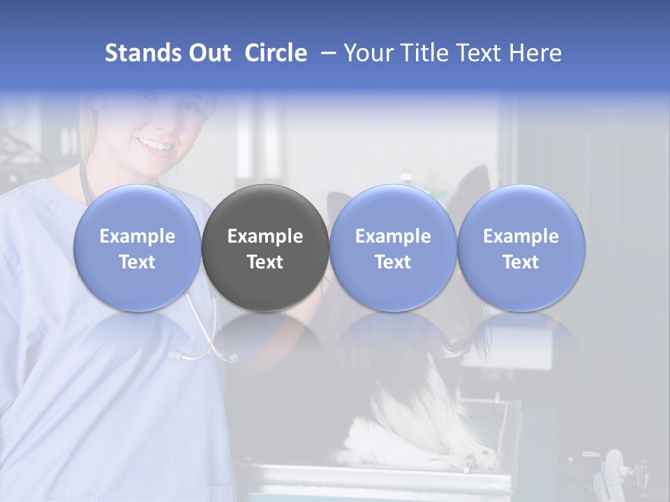 Lady Veterinarian Patient PowerPoint Template