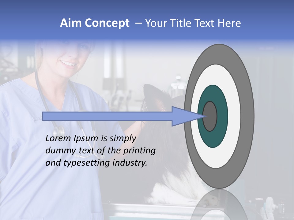 Lady Veterinarian Patient PowerPoint Template